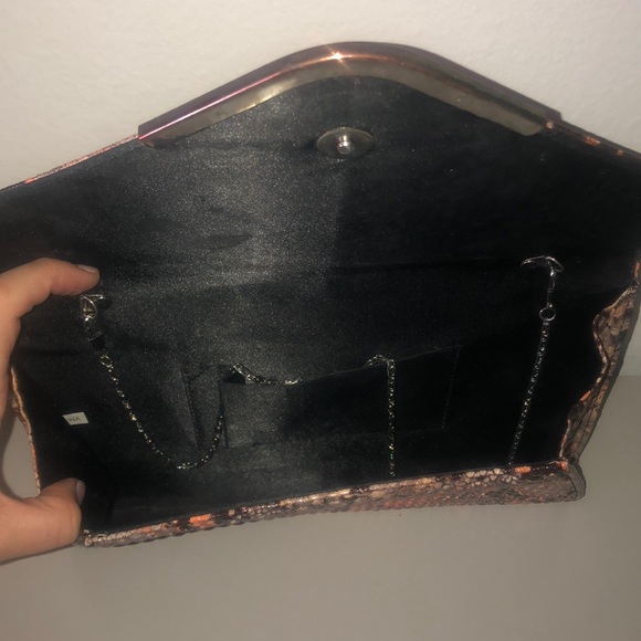 Snake Print Clutch Bag - Picture 3 of 4